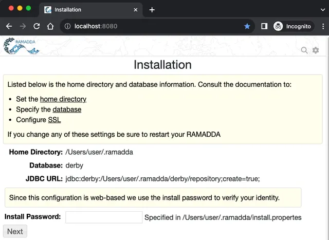 installation process