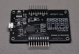 attify badge — figure from “IoT Penetration Testing Part 1”.