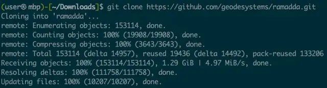 cloning RAMADDA