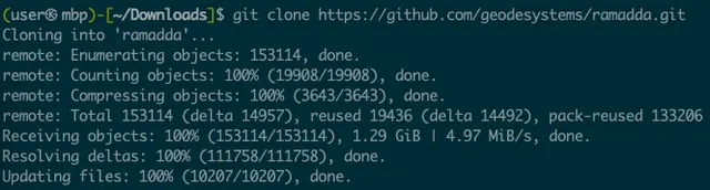 cloning RAMADDA