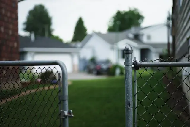 An open gate.