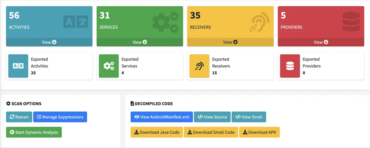 youtubemobsf — figure from “Mobile Application Penetration Testing – #2 – MobSF Intro”.